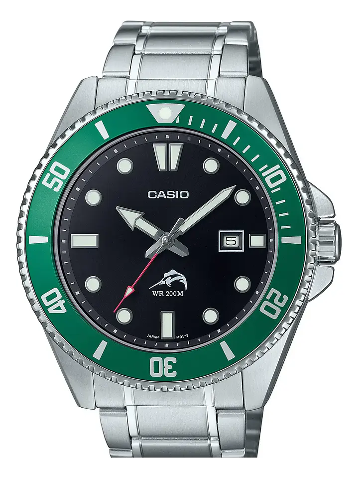 Reloj Hombre Casio Duro Marlin Mdv-106dd-1a3v 200mts Correa Acero Chile 1