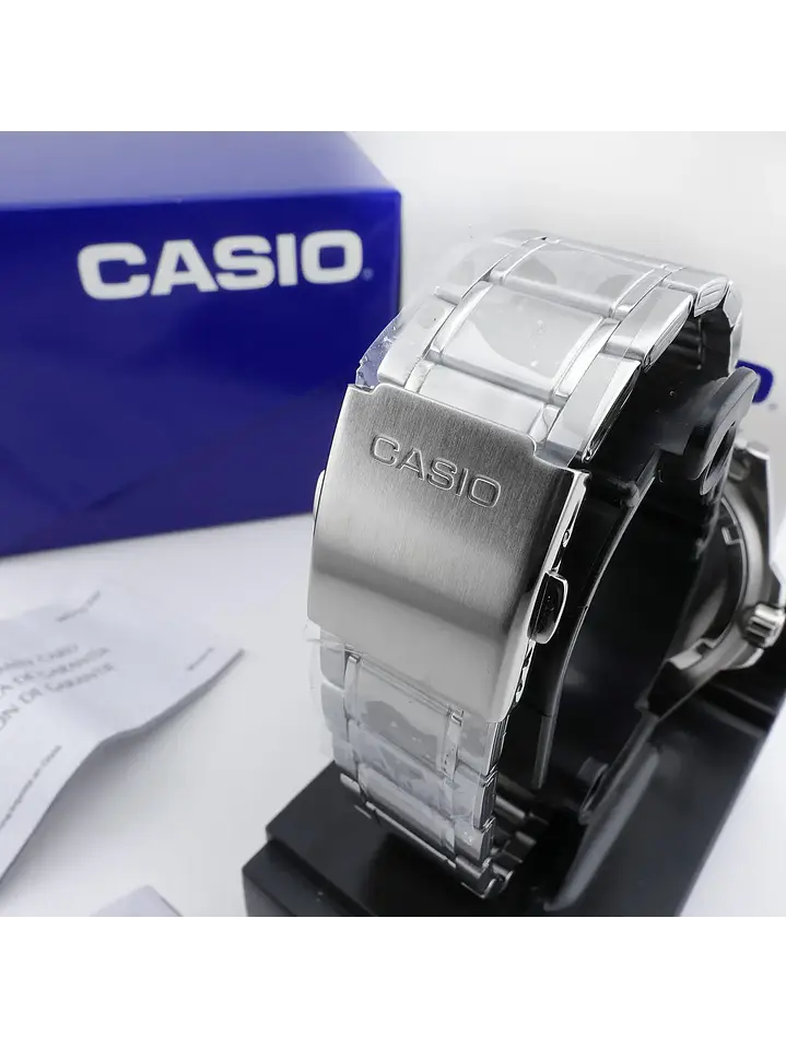 Reloj Hombre Casio Duro Marlin Mdv-106dd-1a3v 200mts Correa Acero Chile 6