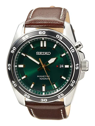 Reloj Hombre Seiko Kinetic Ska791p1 Correa Cuero Chile