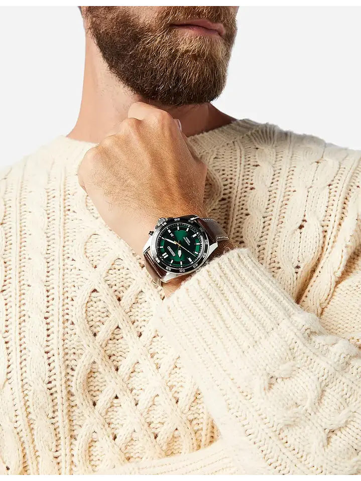 Reloj Hombre Seiko Kinetic Ska791p1 Correa Cuero Chile 2