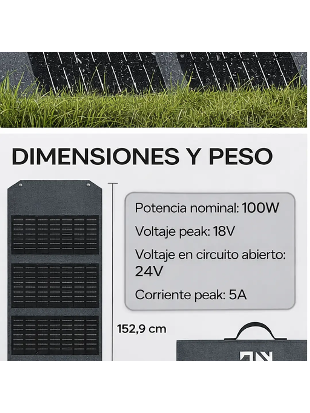 KIT Energía Estación/Generador/Batería 600W + Panel Solar 100W Chile 10