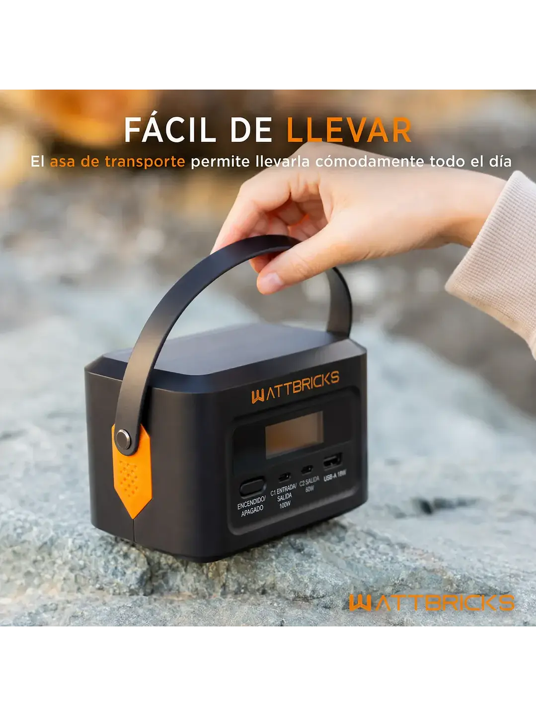 Generador Solar /Batería Wattbricks 100w Usb-c Kit con Panel Solar 30w Chile 7