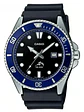 Reloj De Hombre Casio Mdv-106b-2av Con Correa De Resina Negro Azul 200mt CHILE - Miniatura 1