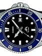 Reloj De Hombre Casio Mdv-106b-2av Con Correa De Resina Negro Azul 200mt CHILE - Miniatura 2