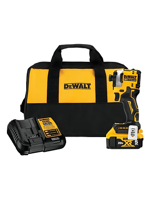 Destornillador/Atornillador Impacto Dewalt Atomic DCF850P1+Bat 5Ah+Carg+Bolso