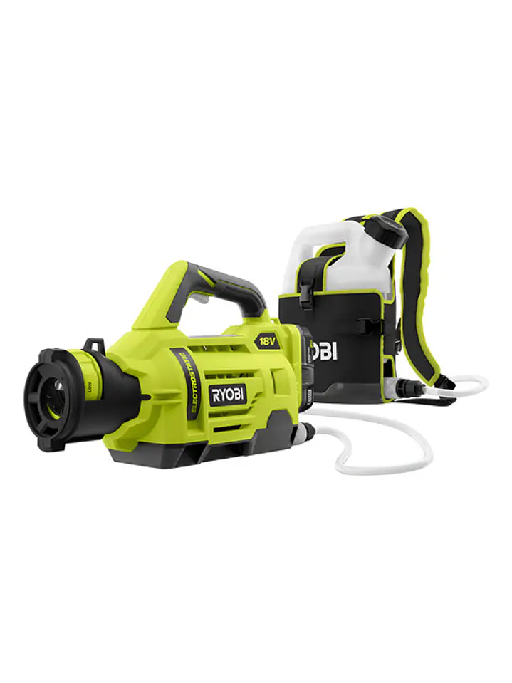 Kit Pulverizador Ryobi P2807+Batería 4Ah+Cargador y transformador 1