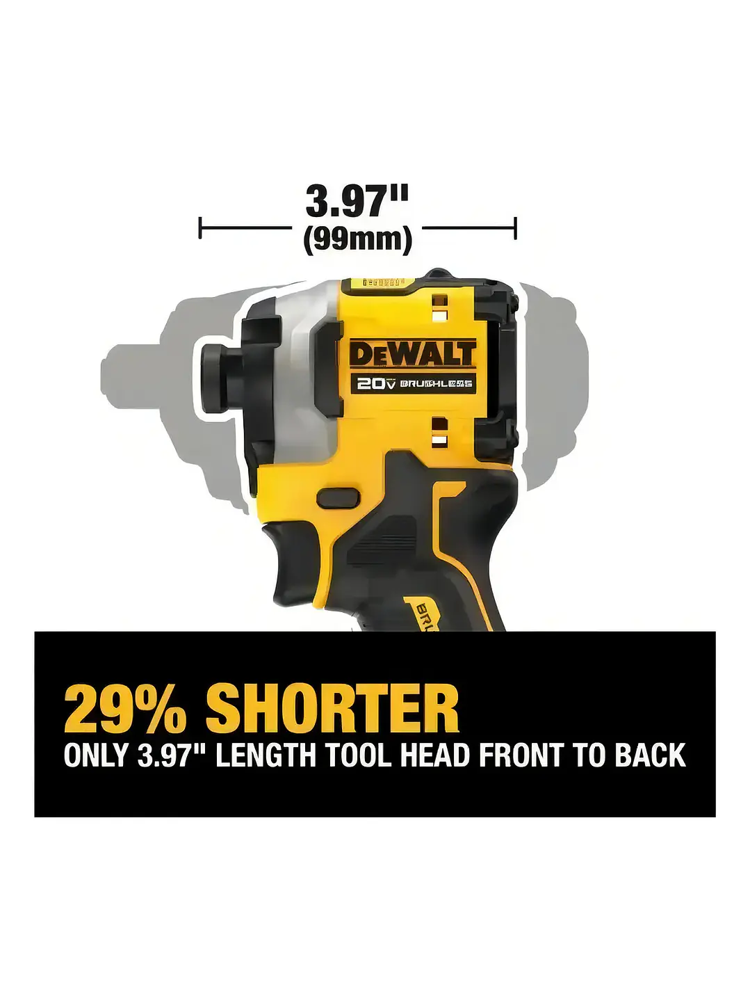 Atornillador Impacto Ultra Compacto Dewalt Dcf 850b Amarillo Chile 5
