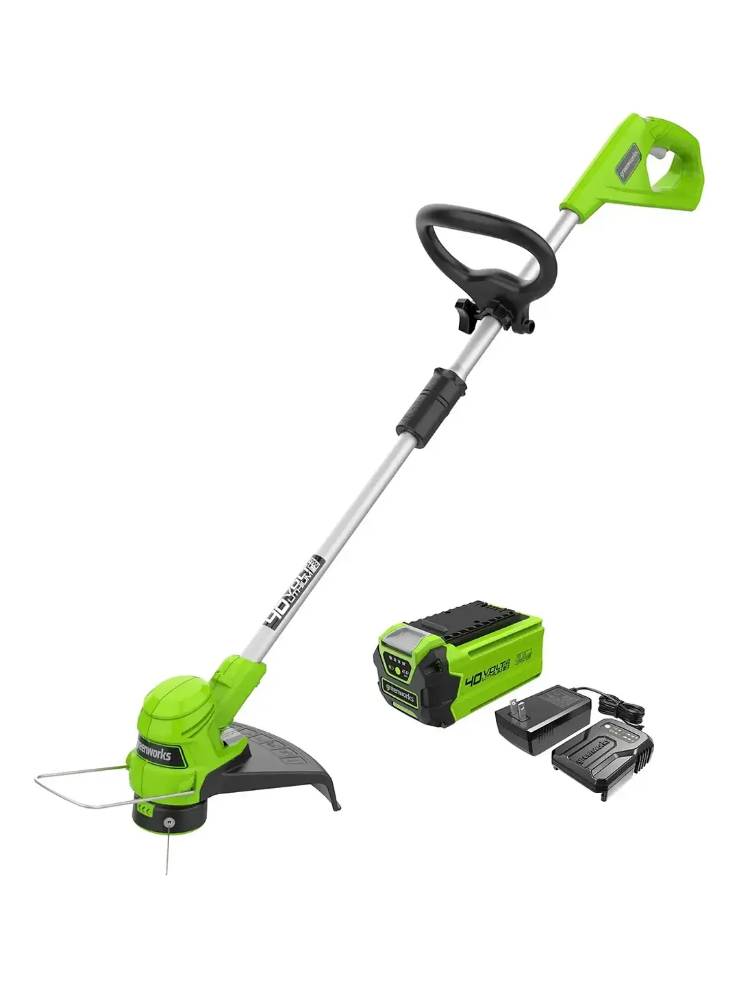 Kit Orilladora y Soplador Greenworks +1Batería 2ah+cargador+Transformador Chile 1