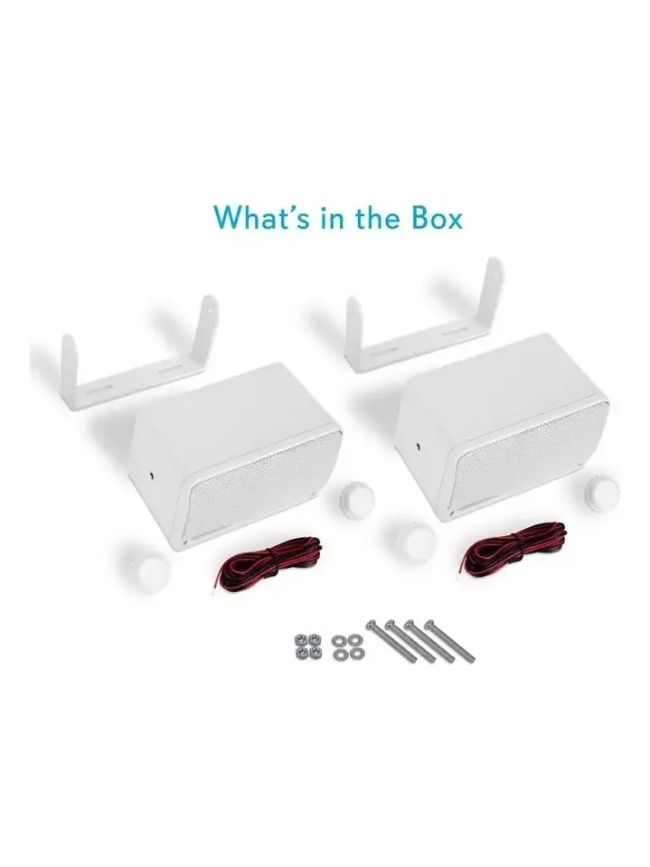Parlantes De Exterior Pyle 200w 3 Vías Pyle Plmr24 Blanco Chile 4