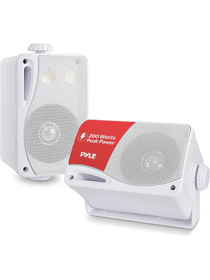 Parlantes De Exterior Pyle 200w 3 Vías Pyle Plmr24 Blanco Chile