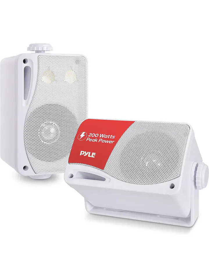 Parlantes De Exterior Pyle 200w 3 Vías Pyle Plmr24 Blanco Chile 2