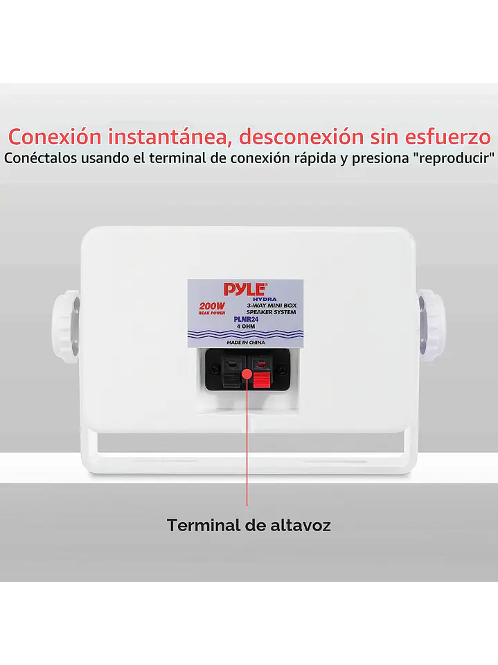 Parlantes De Exterior Pyle 200w 3 Vías Pyle Plmr24 Blanco Chile 5