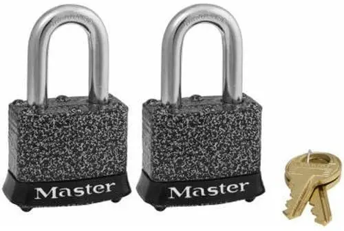 Candados Master Lock Acero Laminado 2 Candados Para 1 Llave Chile