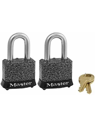 Candados Master Lock Acero Laminado 2 Candados Para 1 Llave Chile