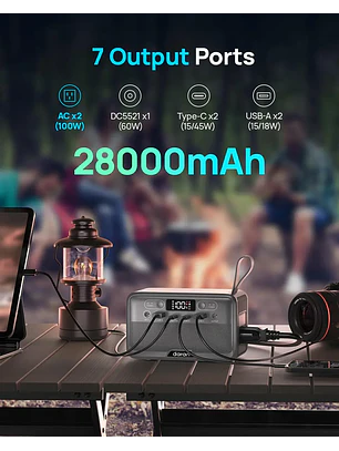 Estación Energía Portátil Daran R200 200w 192wh Lifepo4 Chile