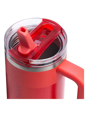 Stanley Quencher Protour 30 Oz Coral Con Asa Mantiene Frío Chile