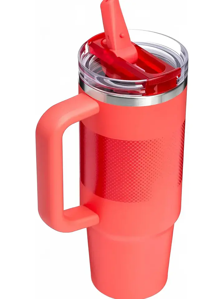 Stanley Quencher Protour 30 Oz Coral Con Asa Mantiene Frío Chile 3