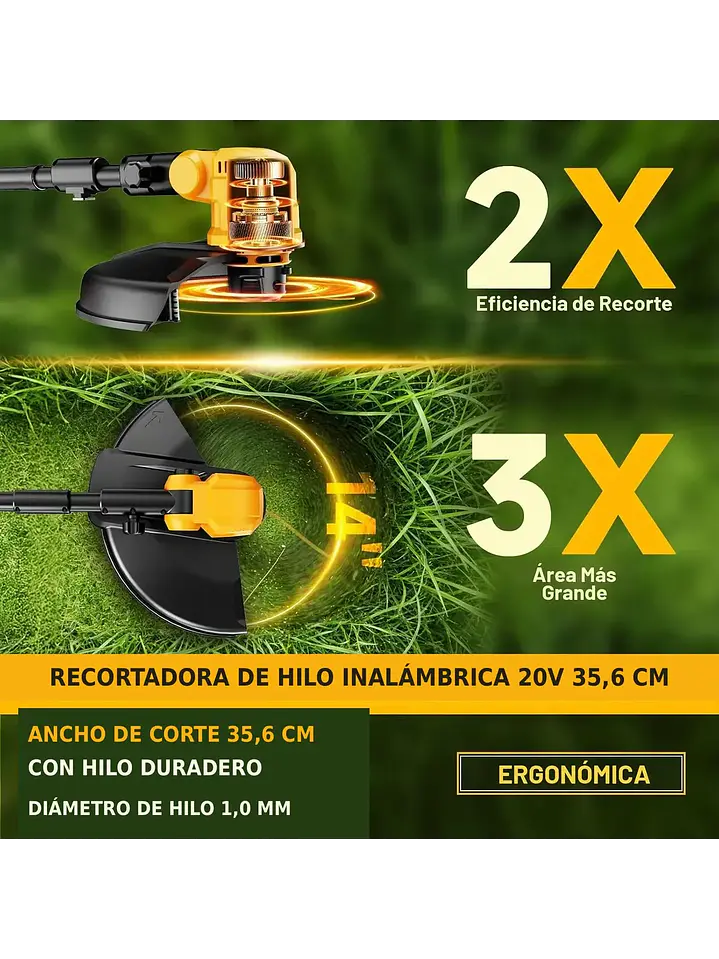 Orilladora Compatible Con Baterías Dewalt 20v Chile 3