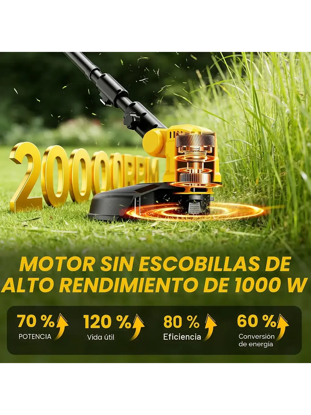 Orilladora Compatible Con Baterías Dewalt 20v Chile 5