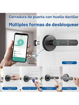 Cerradura Puertas Con Huella Dactilar Biwibon Chile