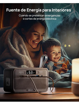 Estación de Energía Portátil Daran R200 (200W / 192Wh) Batería LiFePO4 | Chile