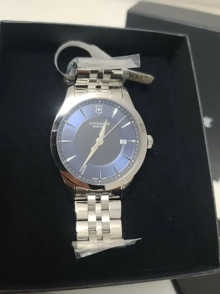 Reloj Victorinox Alliance 241802 Swiss Made 40mm Azul Chile 4