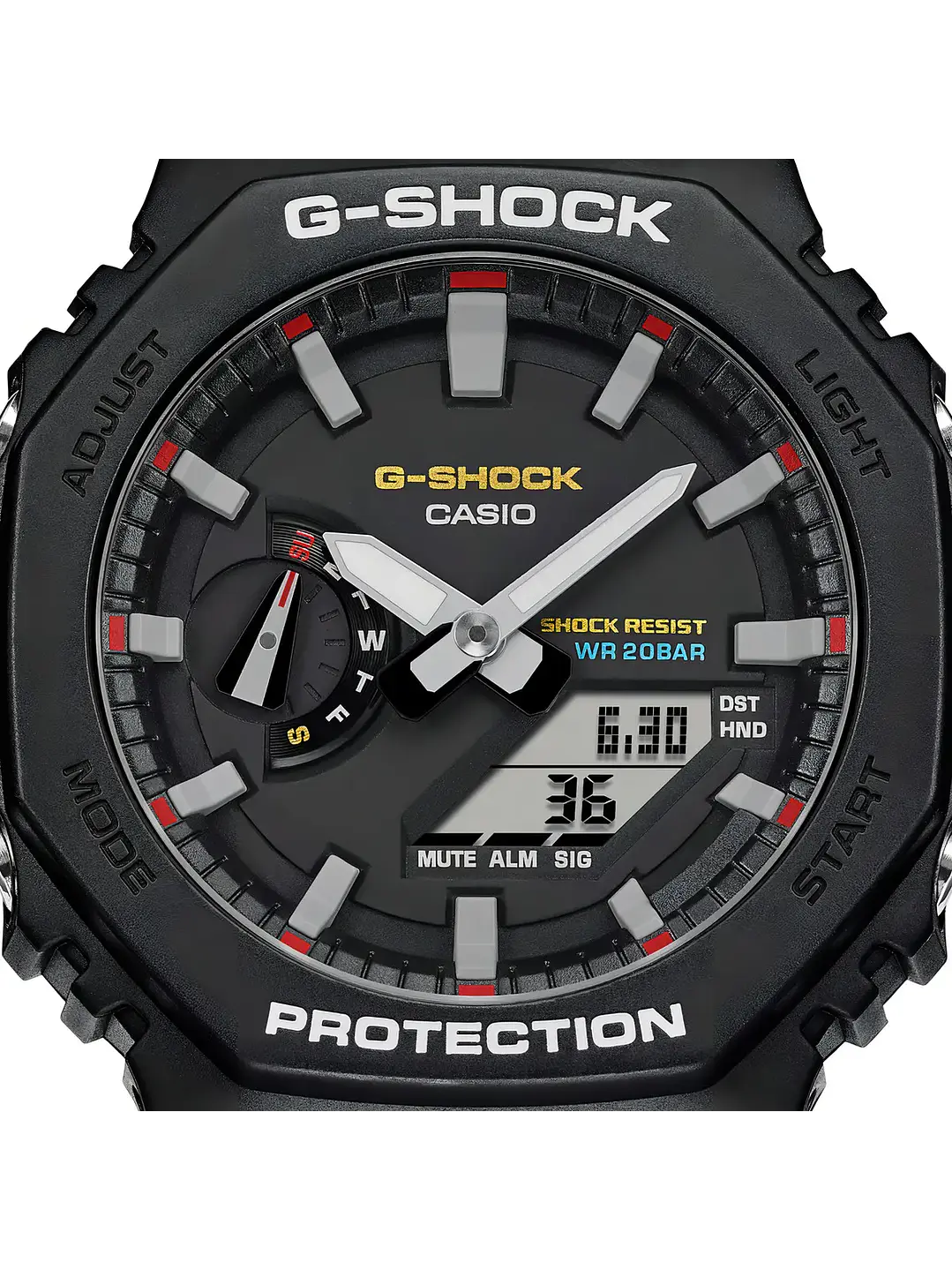 Reloj Casio G-shock Ga-2100rl-1a Para Hombre, Analógico-digital Chile 2