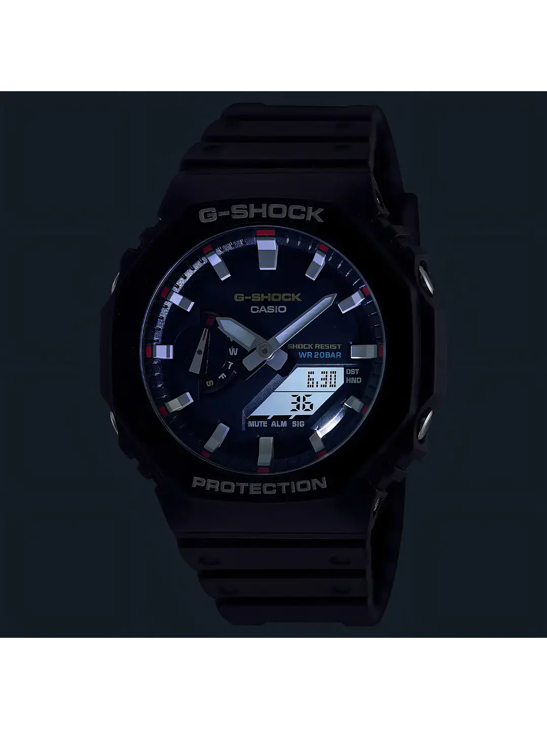 Reloj Casio G-shock Ga-2100rl-1a Para Hombre, Analógico-digital Chile 6