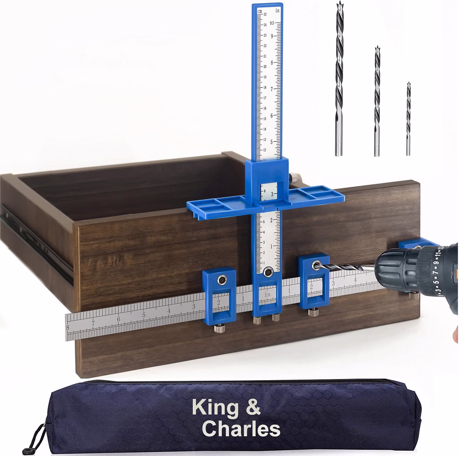 Plantilla King & Charles para Instalación de Manillas de Cajón y Gabinete Chile