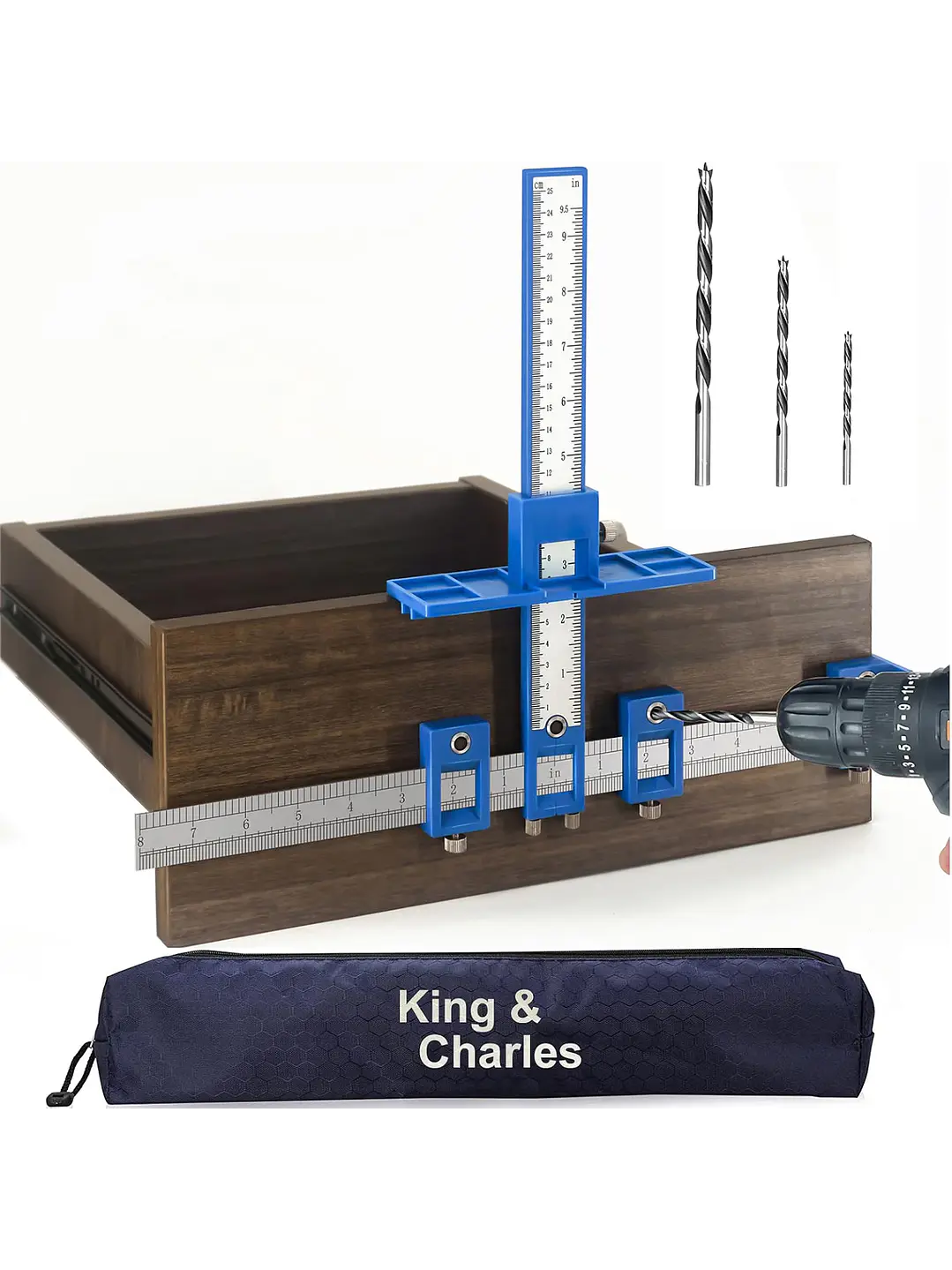 Plantilla King & Charles para Instalación de Manillas de Cajón y Gabinete Chile 1