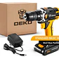 TALADRO DE IMPACTO/ PERCUTOR INALAMBRICO 20V  DEKO - Miniatura 2
