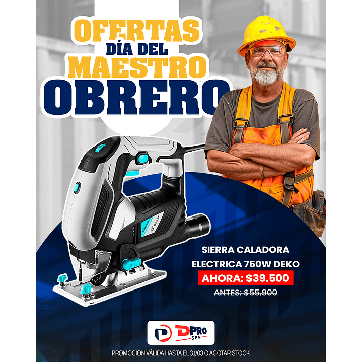 SIERRA CALADORA ELECTRICA 750W DEKO 1