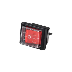 INTERRUPTOR TECLA ON-OFF 4P ROJO