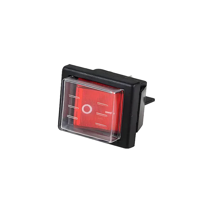 INTERRUPTOR TECLA ON-OFF 4P ROJO 1