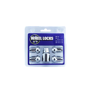 TUERCA DE SEGURIDAD P/AUTO ACERO MED. 12MM x 1.25