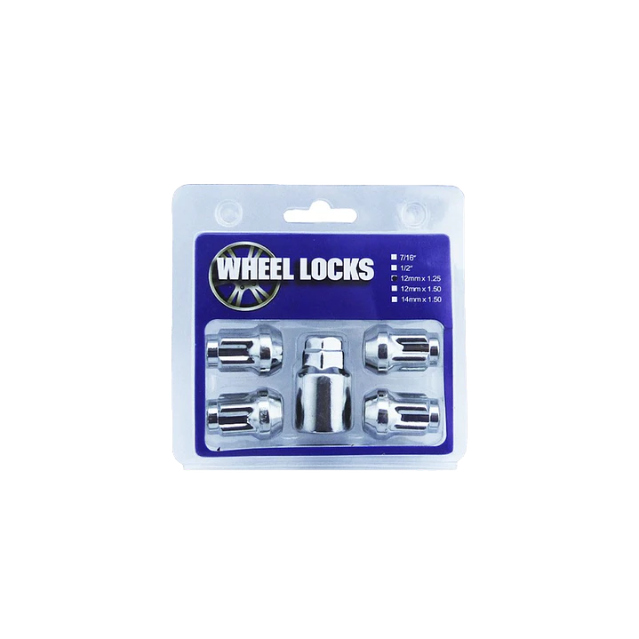 TUERCA DE SEGURIDAD P/AUTO ACERO MED. 12MM x 1.25 1