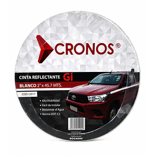 CINTA REFLECTANTE BLANCA 2 X 45.7M