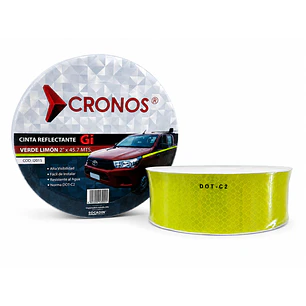 CINTA REFLECTANTE VERDE LIMON DOT-C2 GENERICA