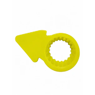 INDICADOR TUERCA FLOJA TIPO GOTA 19MM AMARILLO 