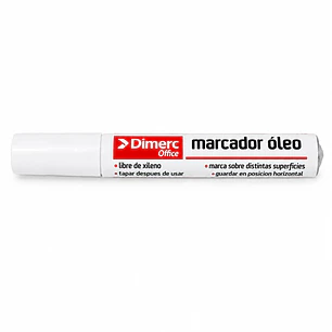 MARCADOR OLEO PERM. P RED BLANCO DIMERC x UNIDAD