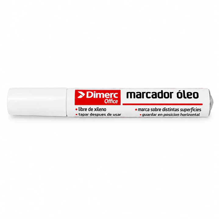MARCADOR OLEO PERM. P RED BLANCO DIMERC x UNIDAD 1