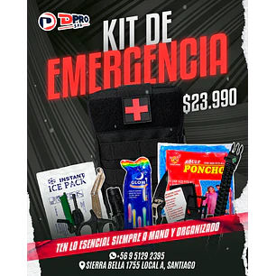 KIT DE EMERGENCIA PRIMEROS AUXILIOS 
