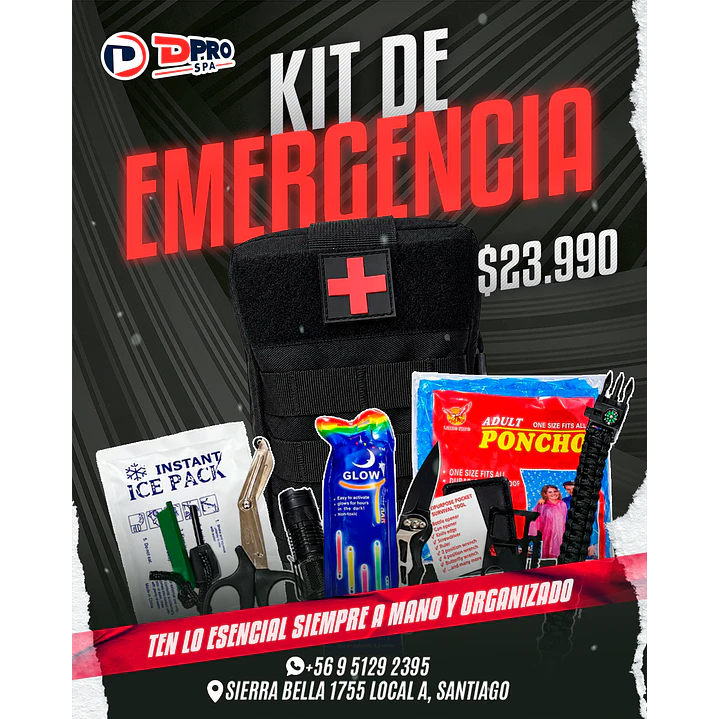 KIT DE EMERGENCIA PRIMEROS AUXILIOS  1