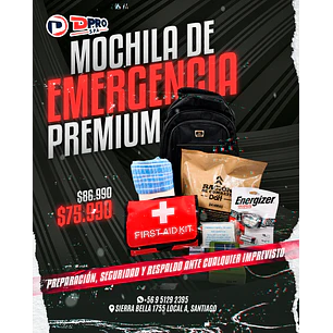 MOCHILA DE EMERGENCIA PREMIUM