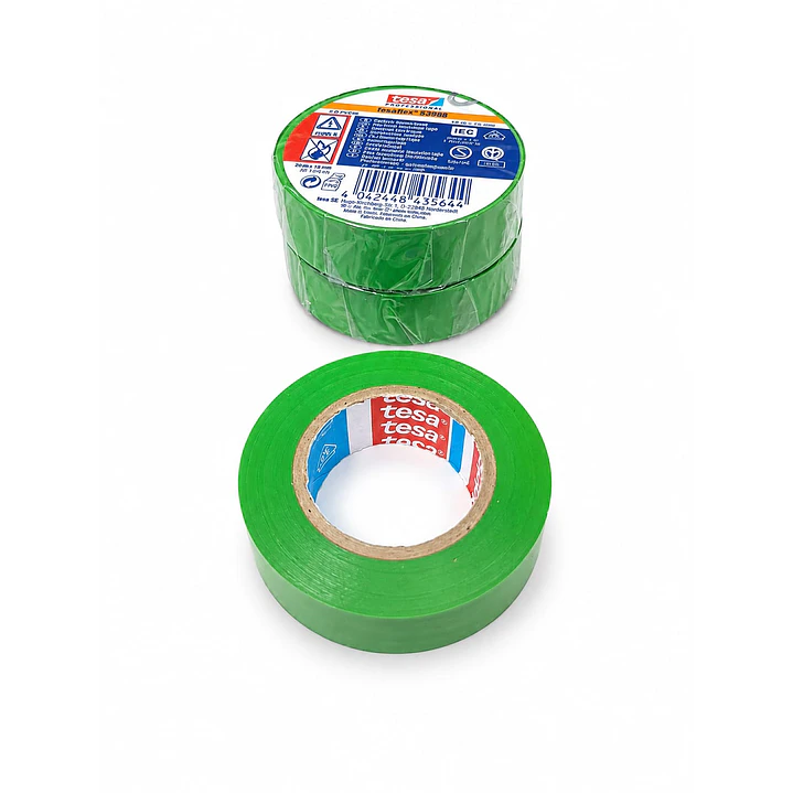 CINTA AISLADORA TESA 15MM VERDE TESAFLEX 4