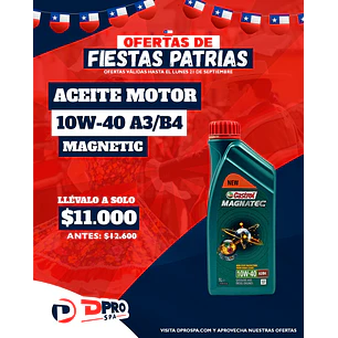 ACEITE PARA MOTOR 10W-40 A3/B4 MAGNATEC