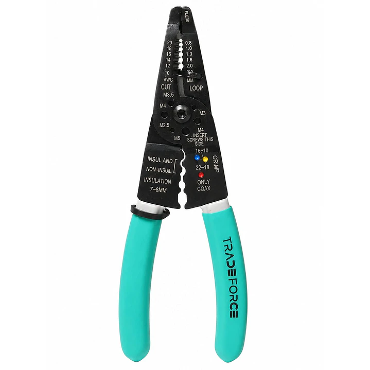PELA CABLES CON APRIETA TERMINALES DE ACERO AL CARBONO 8 AWG 10-20 SOLIDO 12-24AWG TRENZADO 1