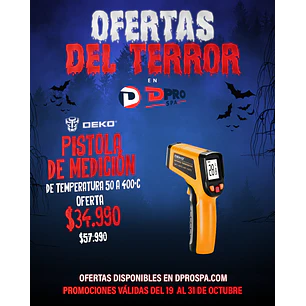 PISTOLA DE MEDICION DE TEMPERATURA 50 400 DEKO