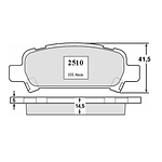 JUEGO PASTILLAS DE FRENO TRASERAS SUBARU NEW FORESTER 2012