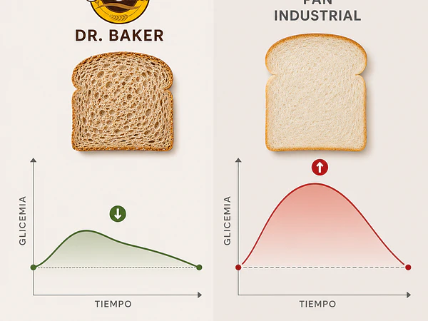 Menor aumento de la glicemia gracias a la fermentación 100% con masa madre
